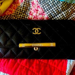 Black Chanel wallet